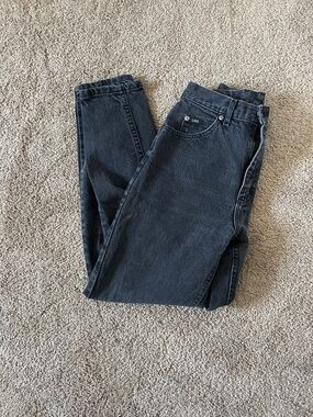 Lee Women's Straight-Leg Jeans in Charcoal Black